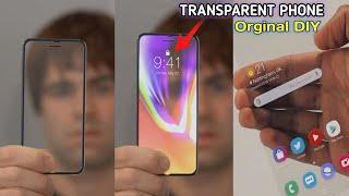 how to make a transparent display at home  DIY Transparent Screen  transparent  phone