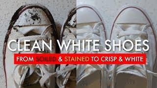 HOW TO CLEAN SHOES  White Sneakers Of Any FabricMesh  EASY DIY For Cleaning Running Shoes