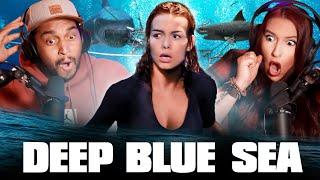 DEEP BLUE SEA 1999 MOVIE REACTION - THESE SHARKS ARE HORRYFYING - First Time Watching