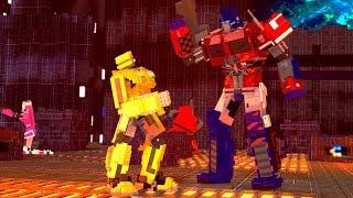 MINECRAFT BUMBLEBEE MOVIE Cybertron Opening Bumblebee Movie   Minecraft Recreation