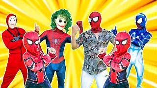 PRO 5 SPIDER-MAN Team  Hey KID SPIDER MAN & KID JOKER Amazing Adventure Action in Real Life #4