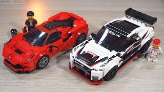 Builds ⏩ LEGO Speed Champions Ferrari F8 Tributo & Nissan GT-R NISMO 76895 76896