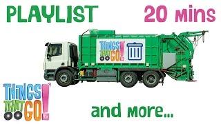 * GARBAGE TRUCK & MORE *  Truck Playlist For Kids  Things That Go TV