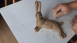 How to make a clay rabbit super easy clay animal making