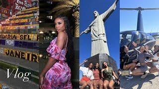 VLOG EPIC BLACK GIRLS TRIP TO BRAZILHELICOPTER RIDE CHRIST THE REDEEMER BOAT SOCCER GAME +MORE