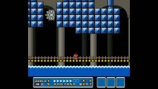 SMB3 for Super Mario All-Stars Custom Level #533 - Mace Ball Fortress