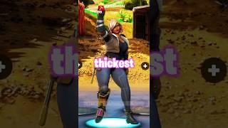 Which THICCEST SKIN Is The BEST?  #fortnite #shorts