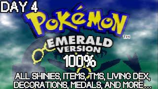 100%ing POKéMON Emerald with a LIVING SHINY DEX... DAY 4