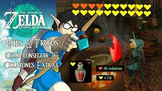 The Legend of Zelda Tears of the Kingdom  Tips & Trucos  Como conseguir 16 corazones EXTRAS
