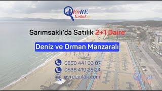 Ayvalık Sarımsaklı Satılık Daire  Deniz ve Orman Manzaralı  Mükemmel Konum  2+1  Merkezi