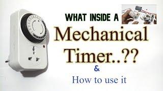 How mechanicalanalog timer works what is Timer How to use timer what inside a mechanical timer.