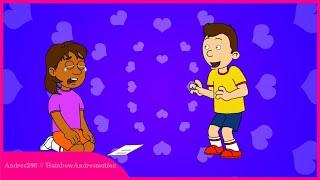 Caillou write a mean card to DoraUngrounded