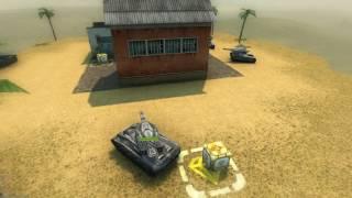 Tanki Online - 4 Goldboxes on Island