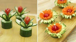 Cucumber decoration ideas  Garnish Food Ideas