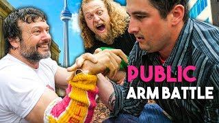 STREET HUSTLER VS PRO ARM WRESTLER *unexpected*