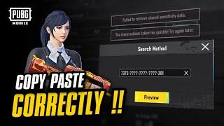 HOW TO COPY PASTE CODE CORRECTLY  NEW UPDATE  PUBG MOBILE TUTORIAL  2 FINGER