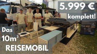 In 5 Min DAS 5.999 € WOHNMOBIL mit Küche Bad Bett Sitzbank Kühlschrank Dusche und Stauraum