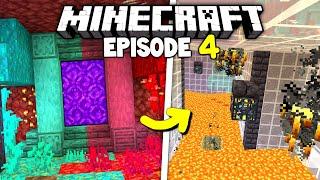 Building a Double Blaze Farm  Lets Play Vanilla Minecraft 1.21 Episode 4