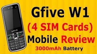 Gfive W1 4 SIM Cards Mobile Review - 9 Tech Tips