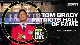 Reacting to Tom Brady being inducted into the Patriots Hall of Fame   NFL Live