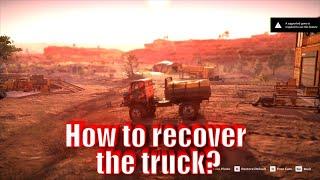 Expedition A Mudrunner game  How to recover the Truck  Recover to the base and park the truck