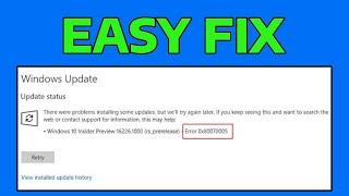 How To Fix 0X80070005 Error Code in Windows 11