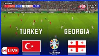 TURKEY VS GEORGIA  LIVE  UEFA EURO 2024  .SIMULATION & LIVE SCORE #uefa #euro2024