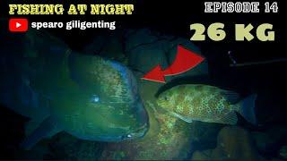 bumphead parrotfish  NIGHT SPEARFISHING EPISODE 14