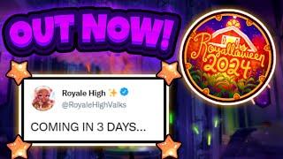 ROYALE HIGH UPDATE OUT NOW FULL UPDATE IN 3 OR 4 DAYS  Eveningfall ⭐