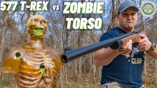 577 T-REX vs ZOMBIE TORSO ‍️ The Real Life T-Rex Rifle 