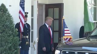 President Trump Greets Nigerias President Muhammadu Buhari