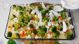 Brokoli Karnabahar Makarna Karıştır Pişir  Nefis akşam yemeği