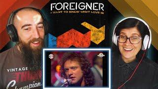 Foreigner - I Want To Know What Love Is REACTION with my wife