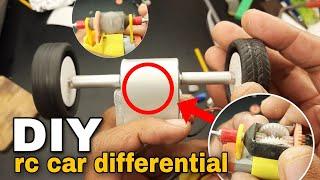 making miniature rc car differential   how to make rear axle