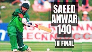 Classy Saeed Anwar Scores A Brilliant Hundred in the Final  Pakistan vs India