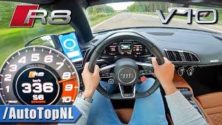 2021 AUDI R8 V10 *336KMH* on AUTOBAHN NO SPEED LIMIT by AutoTopNL