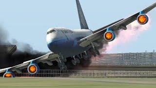 Pilot Struggles to Make Emergency Landing After Engine Failure in XP11 Boeing 747-400