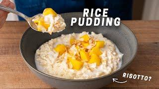 Creamy Rice Pudding Recipe Dessert Risotto