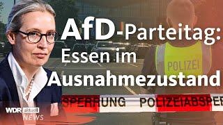 Parteitag der AfD in Essen Proteste und Demos sorgen für Ausnahmezustand  WDR Aktuelle Stunde