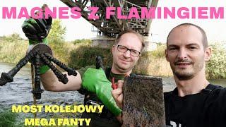 Magnes Neodymowy z Flaming Recykling  Most kolejowy  Mega fanty