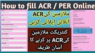 How to fill ACR  PER Online  Non Teaching Staff ACR  How to apply online ACR  PER on HRMS