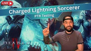 Diablo 4 PTR Charged Lightning Sorcerer Testing - Live