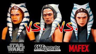 Ep566 Who made THE BEST AHSOKA? Black Series VS Figuarts VS Mafex