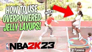 HOW TO USE OVERPOWERED JELLY SCOOP LAYUPS IN NBA 2K23 UNGUARDABLE BEST TUTORIAL