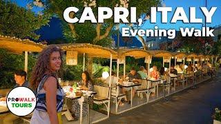 Capri Italy Evening Walk 2023 - 4K60fps with Captions