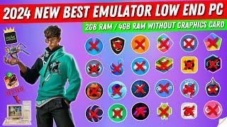 2024 Best Emulator For Free Fire Low End PC  New Emulator For 2GB4GB Ram PC Without Graphics Card