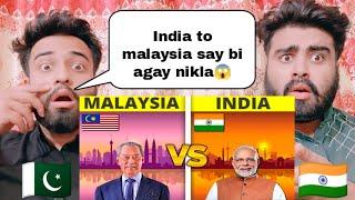 Malaysia Vs India Country Comparison 2021  Shocking Pakistani Reaction 