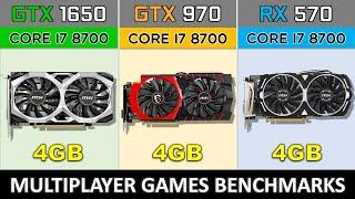 GTX 1650 vs GTX 970 vs RX 570 Benchmarks in OnlineMultiplayer Games