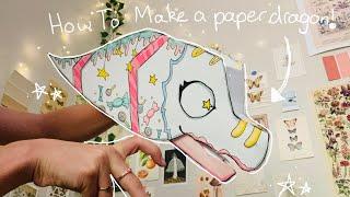 How To Make A Paper Dragon Puppet