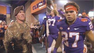 Clemson Football  Father returns from Afghanistan to surprise son before a game